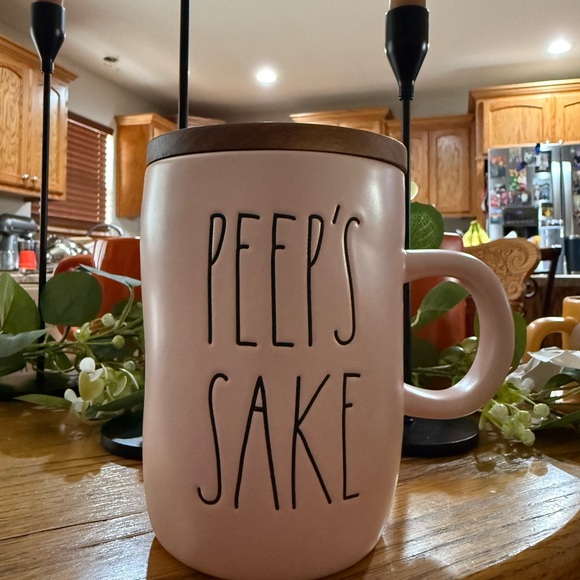 Rae Dunn Other - Pink Mug with 'Peep's Sake' Text